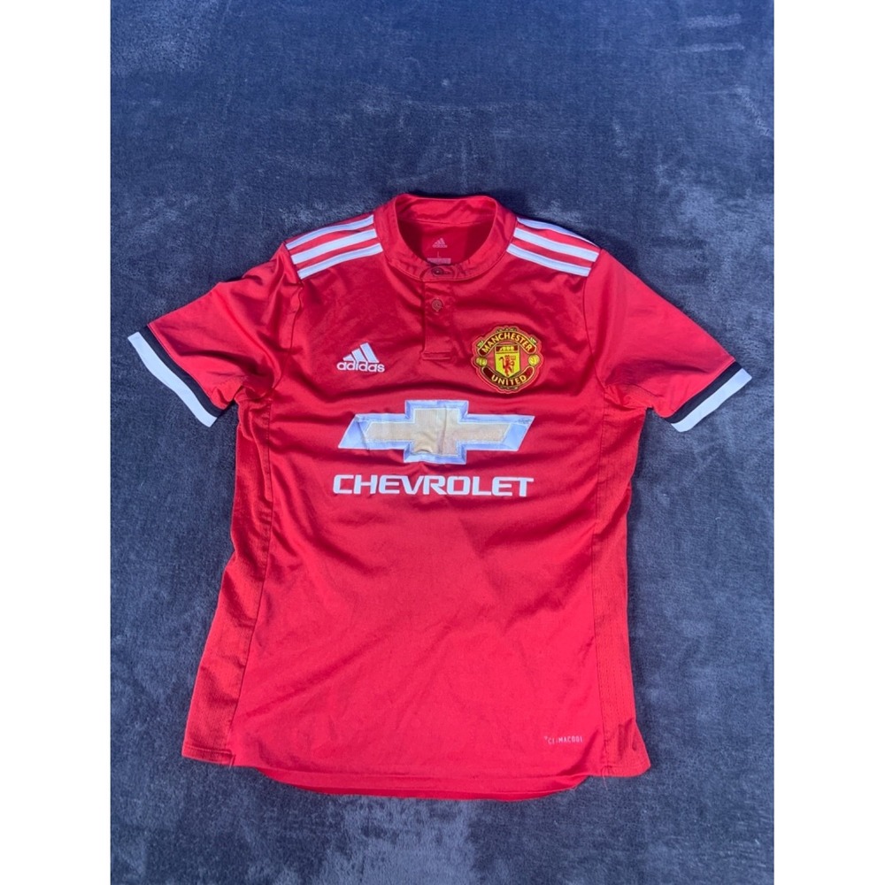 Adidas Manchester United 2017-2018 Home Jersey Youth Large L 13-14 Years Red Kit
